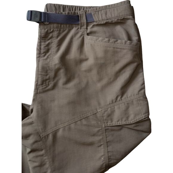 The North Face Men's Convertible Pants Zips To Shorts XXL Taupe Cargo Belted 2XL - Picture 5 of 16